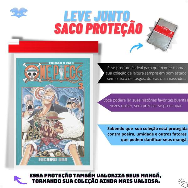 Imagem de One Piece 3 Em 1 Mangá Vol. 1 Ao 4 - KIT Nova Coleção Panini