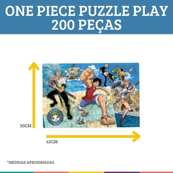 Imagem de One Piece Quebra-cabeça 200 Peças Puzzle Play 3 Etapas Elka