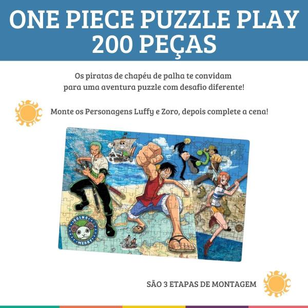 Imagem de One Piece Quebra-cabeça 200 Peças Puzzle Play 3 Etapas Elka