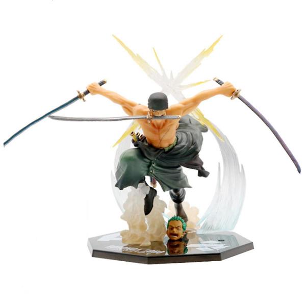 Imagem de One Piece Roronoa Zoro Anime Figura Toy Modelos 21,5 centímetros