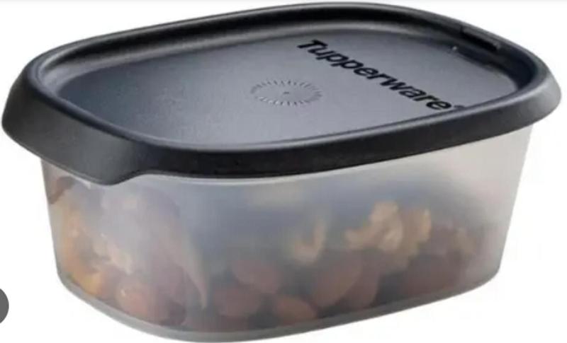 Imagem de One Touch Fresh Oval 540ml Preto Translúcido Tupperware