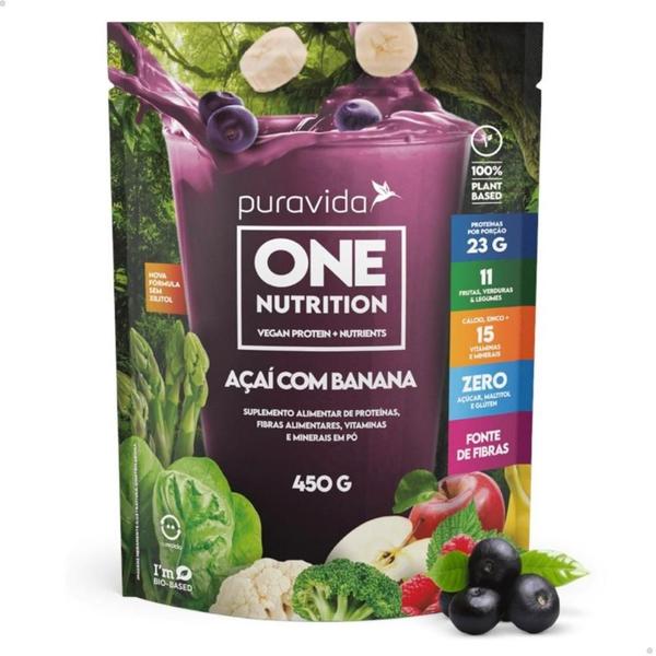 Imagem de One Vegan Nutriton (Proteína + Greens) 450g - Pura Vida