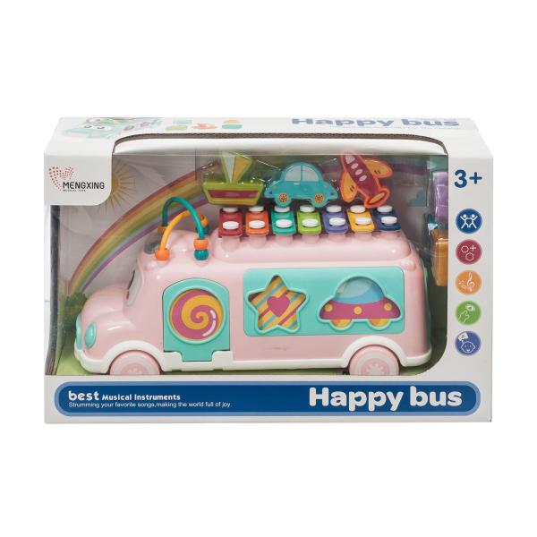 Imagem de Ônibus Brinquedo Educativo Com Xilofone E Peças De Encaixar Cor:Verde