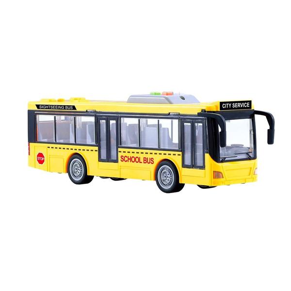 Imagem de Ônibus De Fricção 1:38 - C/ Luz E Som - Dm Toys