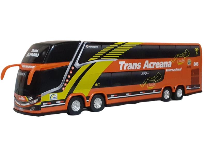 Imagem de Ônibus Em Miniatura Viação Trans Acreana 2 Andares