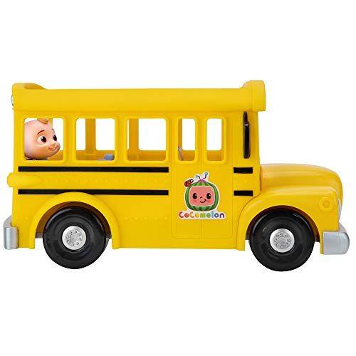 Imagem de Ônibus Escolar Amarelo Musical CoComelon, Toca Trechos de 'As Rodas do Ônibus' com Figura Removível do JJ - Brinquedo para Bebês e
