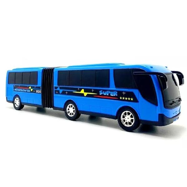 Imagem de Ônibus Grande Brinquedo Sanfonado Miniatura Articulado