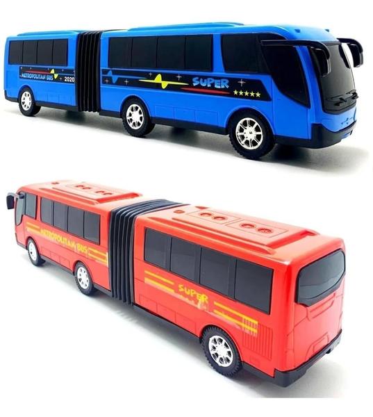 Imagem de Ônibus Grande Brinquedo Sanfonado Miniatura Articulado