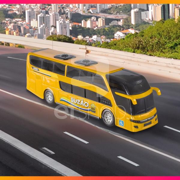 Ônibus Miniatura Dois Andares Mini Buzão Na Solapa - Cores Sortidas - Bs Toys Imagem de Ônibus Miniatura Dois Andares Mini Buzão Na Solapa - Cores Sortidas