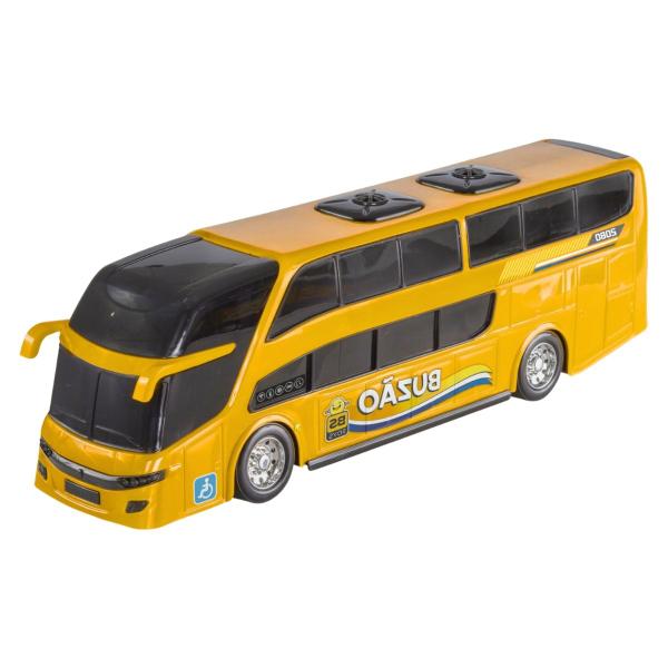 Ônibus Miniatura Dois Andares Mini Buzão Na Solapa - Cores Sortidas - Bs Toys Imagem de Ônibus Miniatura Dois Andares Mini Buzão Na Solapa - Cores Sortidas
