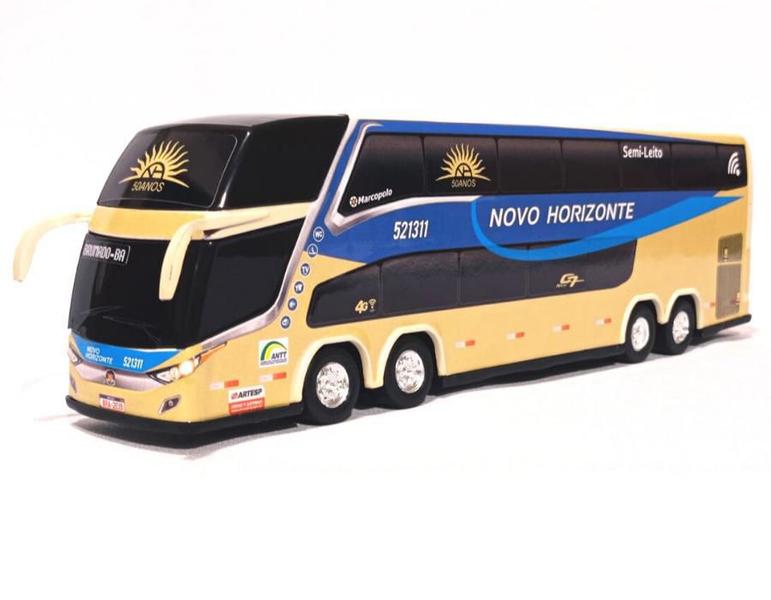 Imagem de Ônibus Miniatura Novo Horizonte 30cm 1/43 Coleção