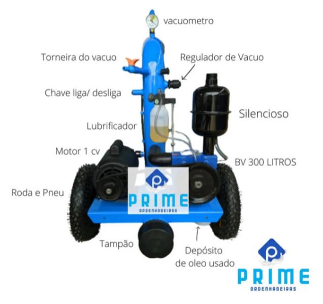 Imagem de Ordenhareira mecânica móvel bv 300, 1 conjunto duplo acoplado (14010101)