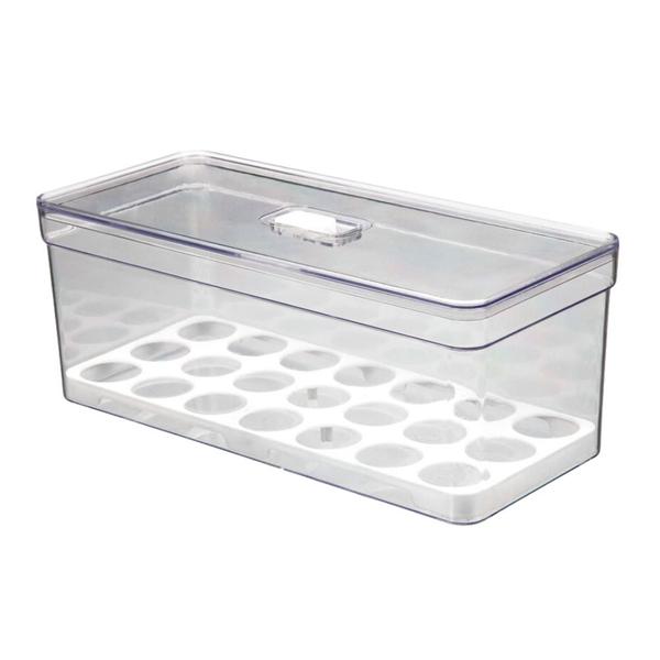 Organizador 40 Ovos Porta Ovos Geladeira Cozinha Acrílico 6,8 Litros - Plas Tutti Imagem de Organizador 40 Ovos Porta Ovos Geladeira Cozinha Acrílico 6,8 Litros
