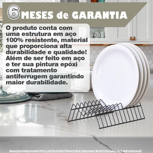 Organizador Armário Cozinha Suporte Para Pratos Vertical - DiCarlo Imagem de Organizador Armário Cozinha Suporte Para Pratos Vertical