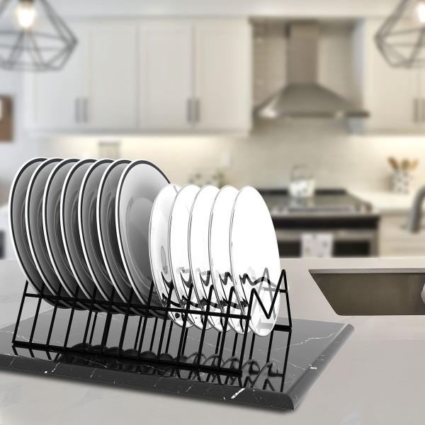 Organizador Armário Cozinha Suporte Para Pratos Vertical - DiCarlo Imagem de Organizador Armário Cozinha Suporte Para Pratos Vertical