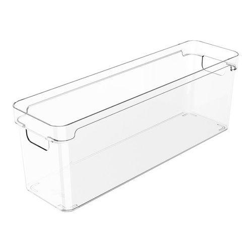 Imagem de Organizador Clear De Armário Dispensa 37x10x13cm 4 Unidades