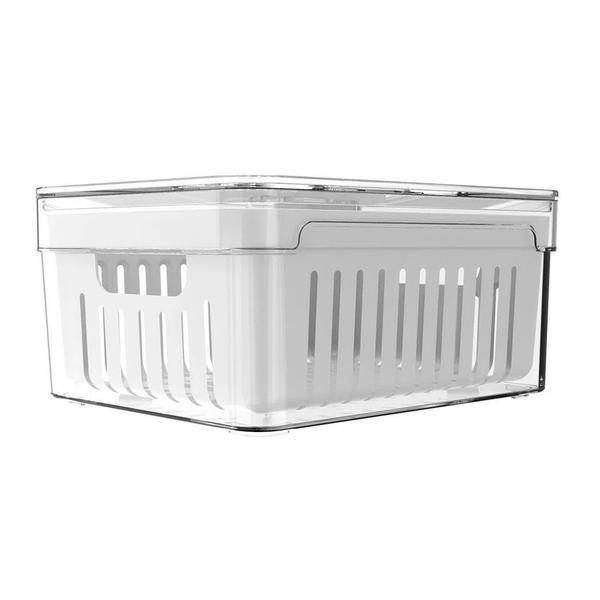 Imagem de Organizador Clear Fresh Com Cesto 2.2 Litros Natural - Ou