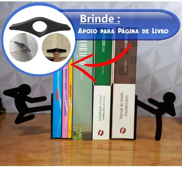 Imagem de Organizador Criativo - Aparador de Livros Suporte Bibliocanto - Karatê