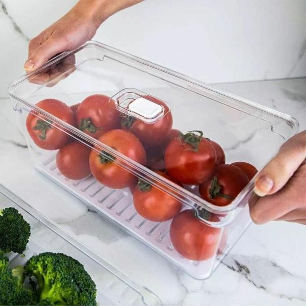 Imagem de Organizador de Alimentos e Frutas 6,8 Litros 33 Cm Com Tela