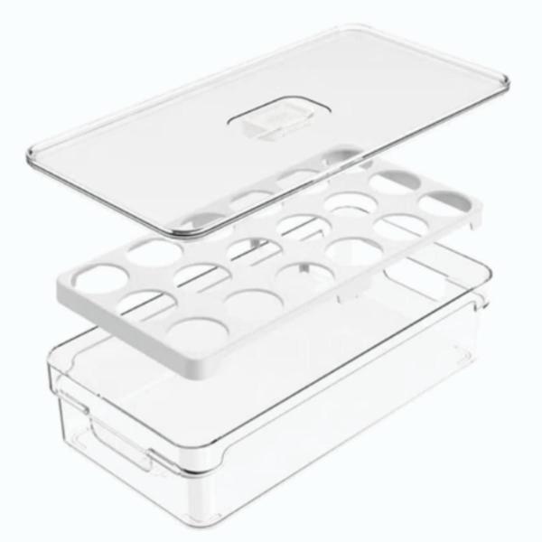 Imagem de Organizador De Alimentos Porta 21 Ovos 3,6 Lts 34Cm Tampa