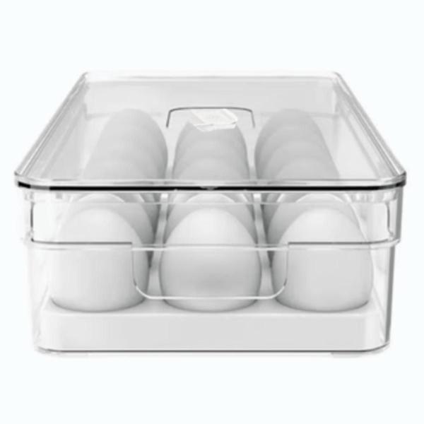 Imagem de Organizador De Alimentos Porta 21 Ovos 3,6 Lts 34Cm Tampa