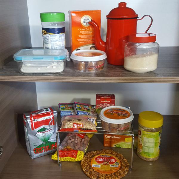 Imagem de Organizador De Armário Aramado de Cozinha Componível Médio