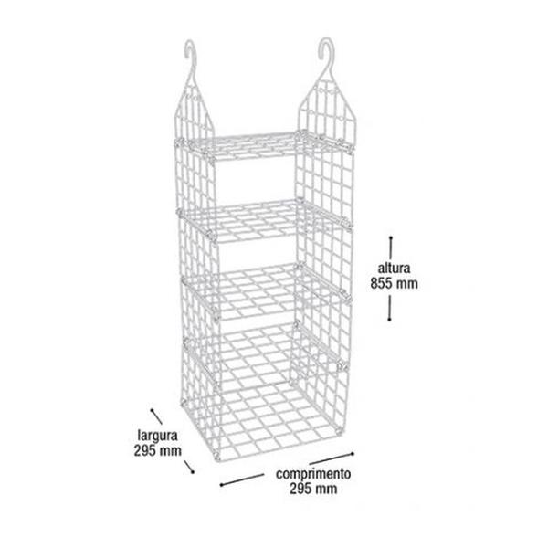 Imagem de Organizador de Ármario Closet Suspenso + Organizador Jutta 6 litros