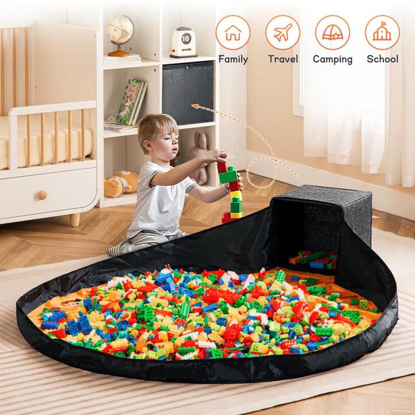 Imagem de Organizador de armazenamento de brinquedos AINIYNM com Play Mat 13 Basket Kids