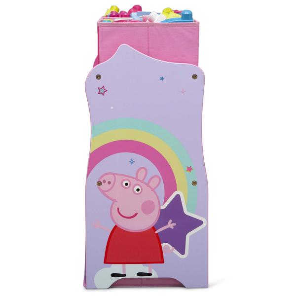 Imagem de Organizador de armazenamento de brinquedos Delta Children Design & Store Peppa Pig