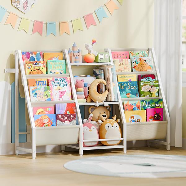 Imagem de Organizador de armazenamento de brinquedos para estante LATIBELL Kids 3 Tier White