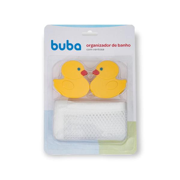 Imagem de Organizador de banho infantil bebe guardar brinquedos com ventosa e bichinho aquático buba