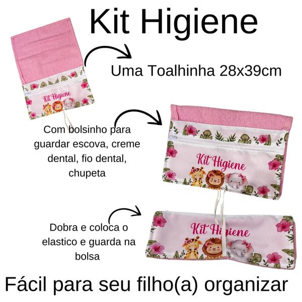 Imagem de Organizador de bolsa com higiene, roupa suja e limpa creche