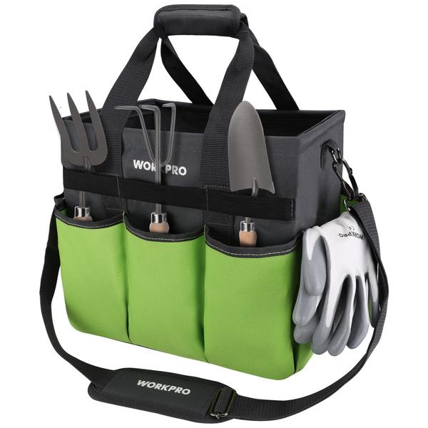 Imagem de Organizador de bolsas de ferramentas de jardim WORKPRO Heavy Duty com 10 bolsos