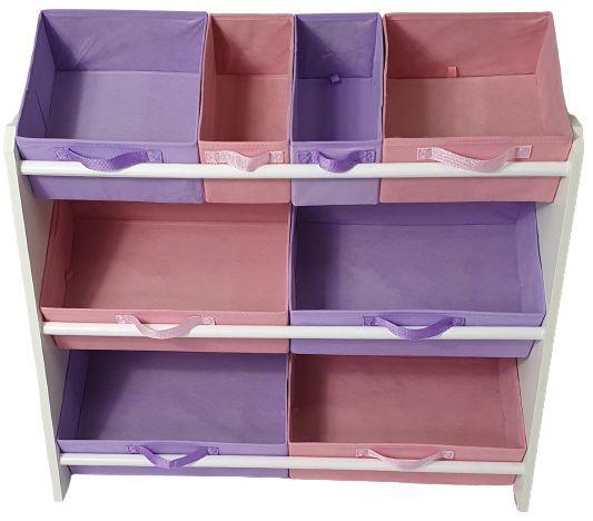Organizador de Brinquedos Infantil OrganiBox Feminino Imagem de Organizador de Brinquedos Infantil OrganiBox Feminino