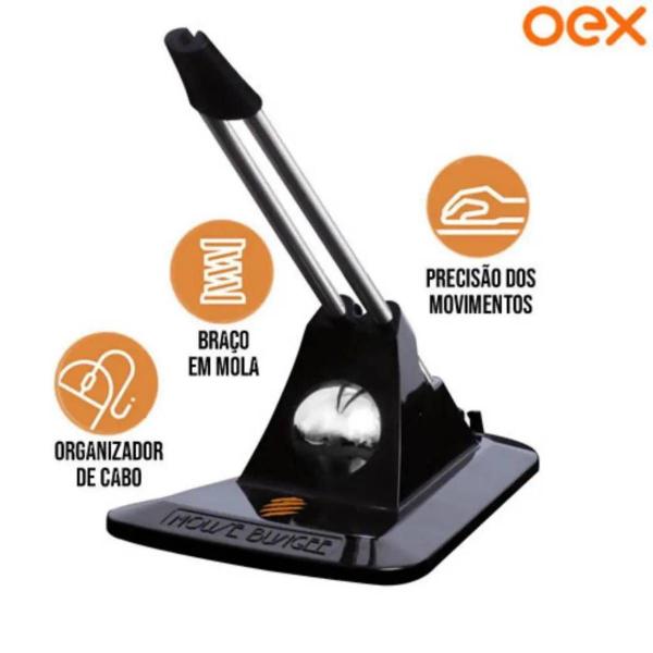 Imagem de Organizador de Cabo Suporte Mouse Bungee OEX MB-100