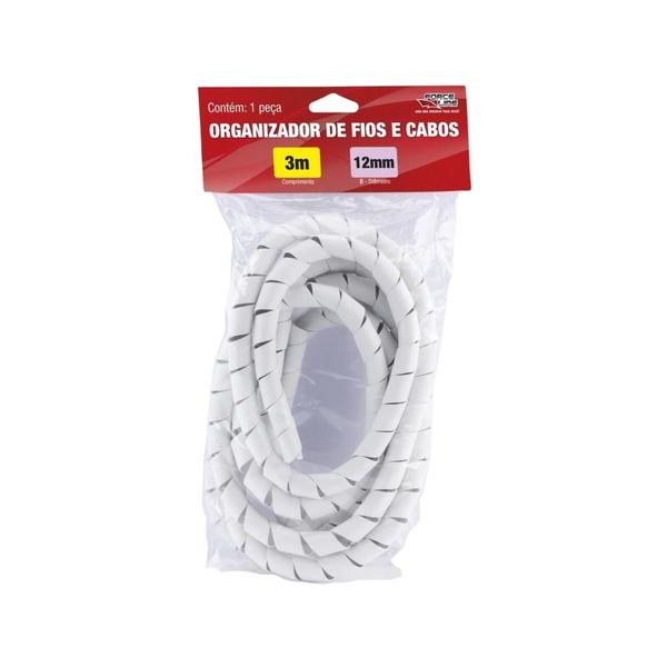 Imagem de Organizador de Cabos 3M / 12mm Branco Force Line