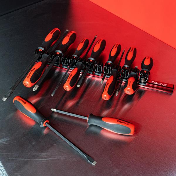 Imagem de Organizador de chave de fenda magnética Olsa Tools Professional Red