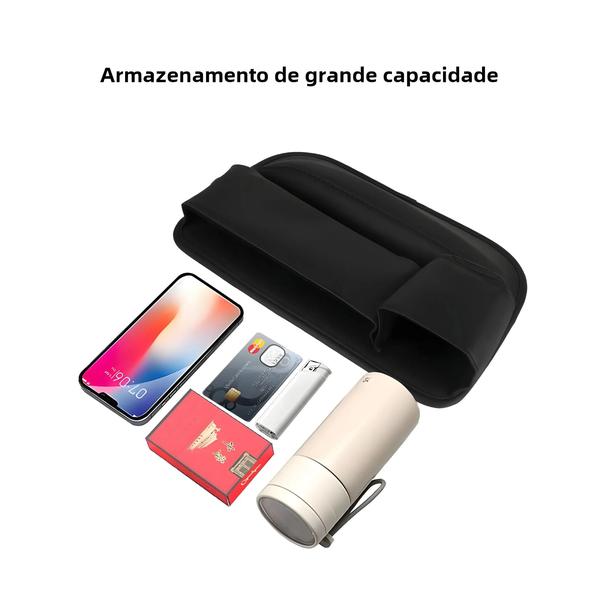 Imagem de Organizador de Console para Carro em Couro PU - com Porta-Copos