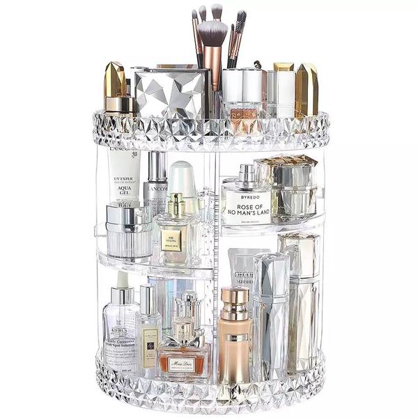 Organizador De Cosmético Maquiagem Acrílico Giratório 360º G - Totestore Imagem de Organizador De Cosmético Maquiagem Acrílico Giratório 360º G