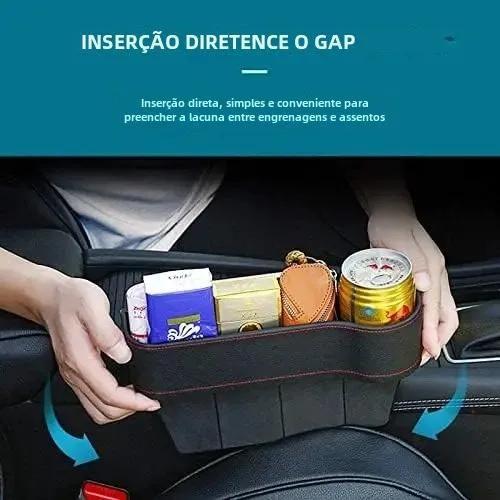 Imagem de Organizador de Couro para Assento de Carro - 2 Pacotes Multifuncionais