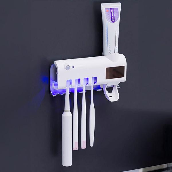 Organizador de Escovas e Creme Dental Perfeito para Fixação na Parede e Esterilização - HIGA Imagem de Organizador de Escovas e Creme Dental Perfeito para Fixação na Parede e Esterilização