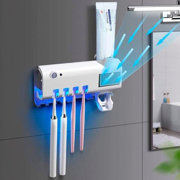 Organizador de Escovas e Creme Dental Perfeito para Fixação na Parede e Esterilização - HIGA Imagem de Organizador de Escovas e Creme Dental Perfeito para Fixação na Parede e Esterilização