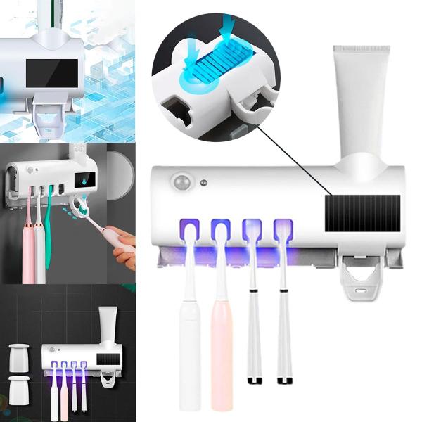 Organizador de Escovas e Creme Dental Perfeito para Fixação na Parede e Esterilização - HIGA Imagem de Organizador de Escovas e Creme Dental Perfeito para Fixação na Parede e Esterilização