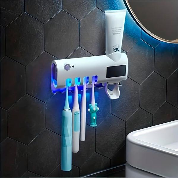 Organizador de Escovas e Creme Dental Perfeito para Fixação na Parede e Esterilização - HIGA Imagem de Organizador de Escovas e Creme Dental Perfeito para Fixação na Parede e Esterilização