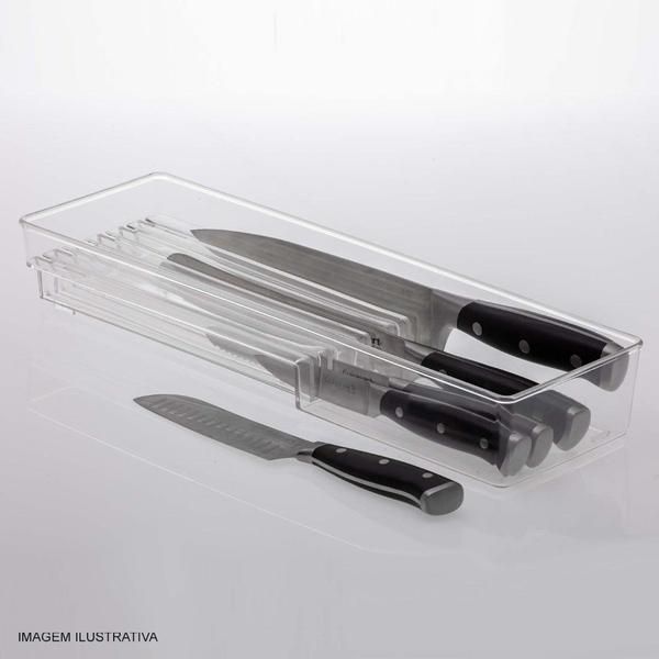 Imagem de Organizador de Facas Cristal Diamond 42x13x6 cm Paramount