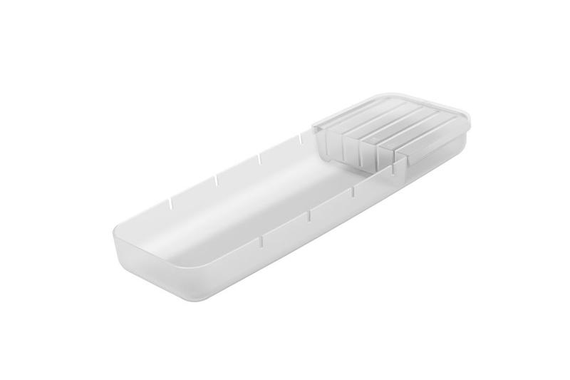 Imagem de Organizador de Facas Perfect em Plástico Transparente 11,6x35x3,7cm - Coza