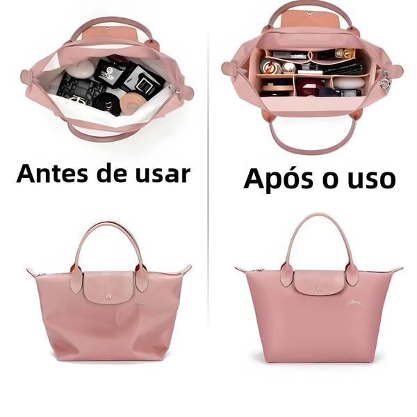 Imagem de Organizador de Feltro Multi-Bolso para Bolsa Longchamp - Inserção para Bolsa e Carteira