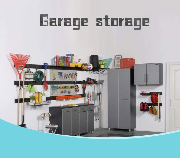 Organizador de ferramentas de garagem Ultrawall 122 cm Suporte de parede 180 kg Imagem de Organizador de ferramentas de garagem Ultrawall 122 cm Suporte de parede 180 kg