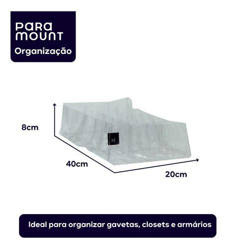 Imagem de Organizador De Gaveta 18 Divisórias Transparente P/ Camiseta