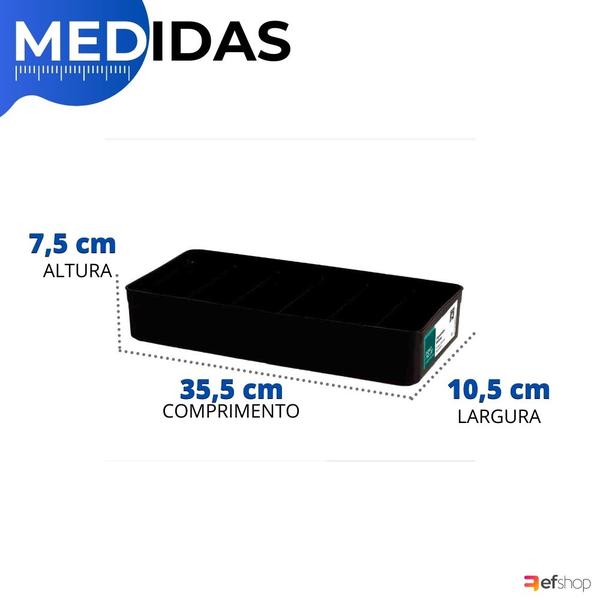 Imagem de Organizador De Gaveta C/ Divisorias Modular Multiuso Paramount